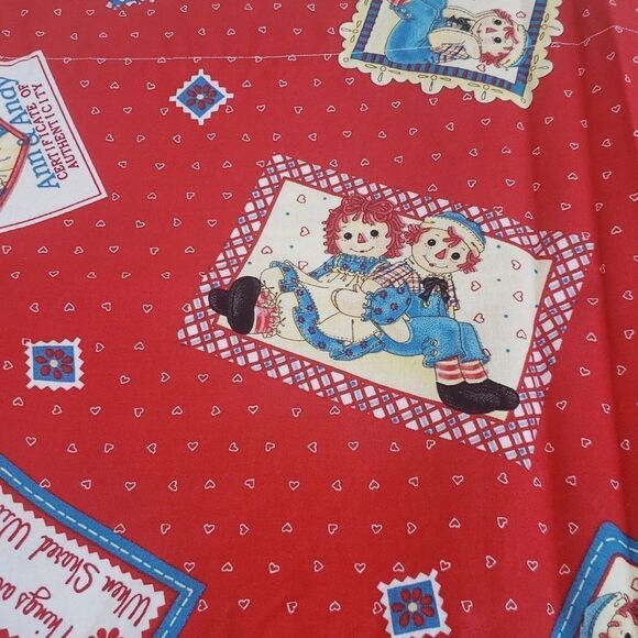 Adorable Vintage Handmade Raggedy Ann & Andy Valance Curtains - Picture 4 of 6